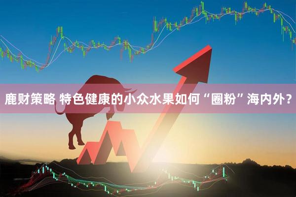 鹿财策略 特色健康的小众水果如何“圈粉”海内外？